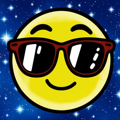 emoji with sunglasses