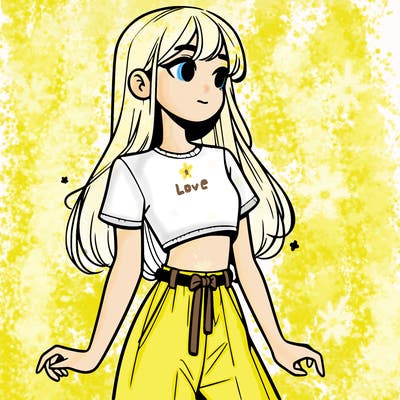 girl in a cute crop top