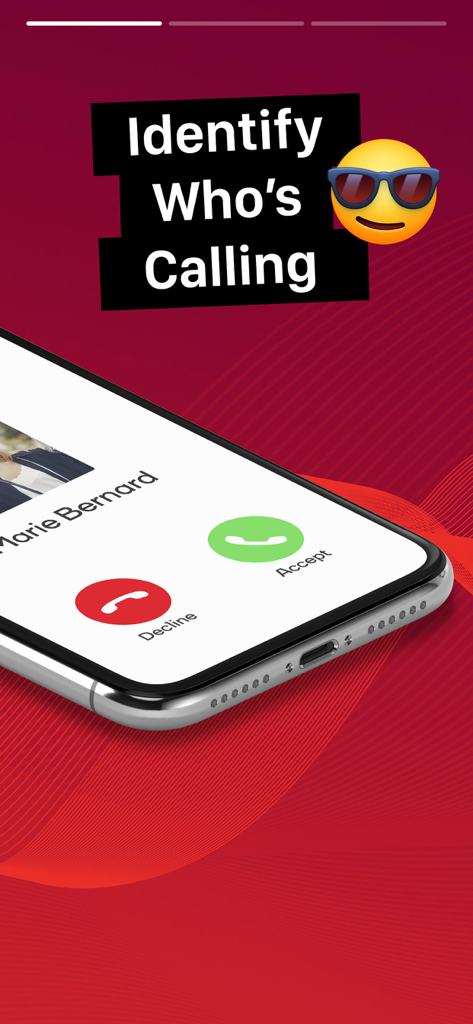 Call Recorder plus ACR - A smartphone displaying an incoming call screen with caller identification in the Call Recorder plus ACR app.