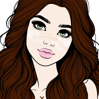 beautiful realistic girl