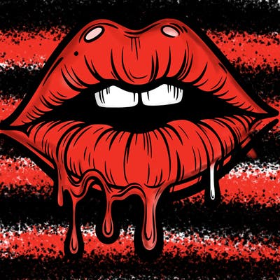 lips that look realistic and drip