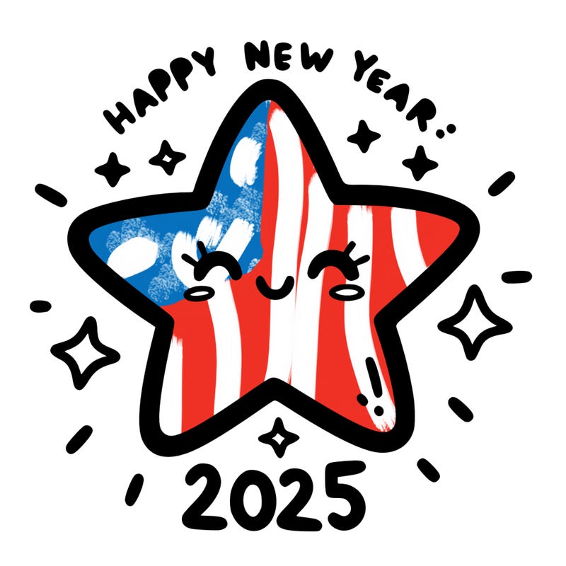 happy new year 2025 star wish