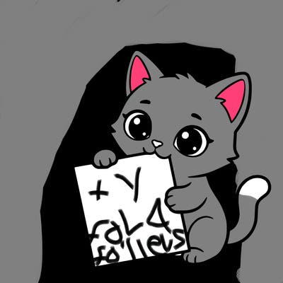 a small cat with a blank sheet of paper in its hand. the cat is sooooooo cute!