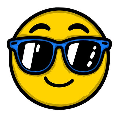 emoji with sunglasses