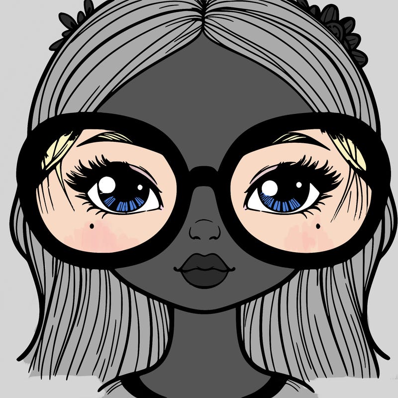 a girl with huge clear sunglasses bigger than her head