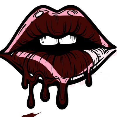 lips that look realistic and drip