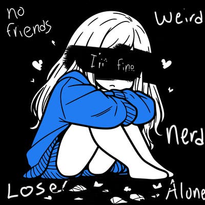 a girl after a breakup