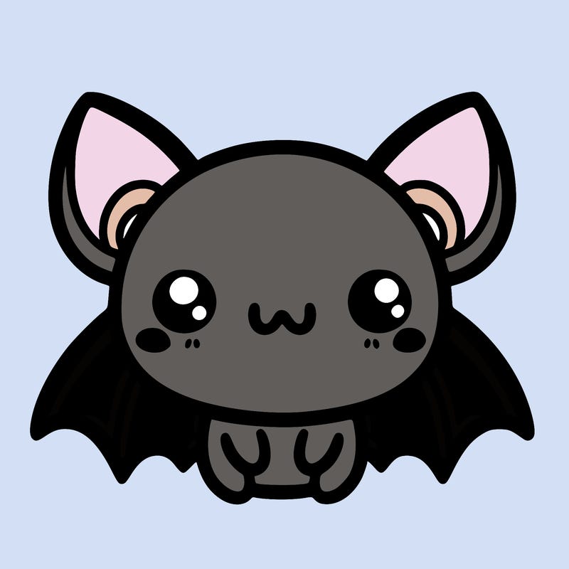 kawaii halloween bat