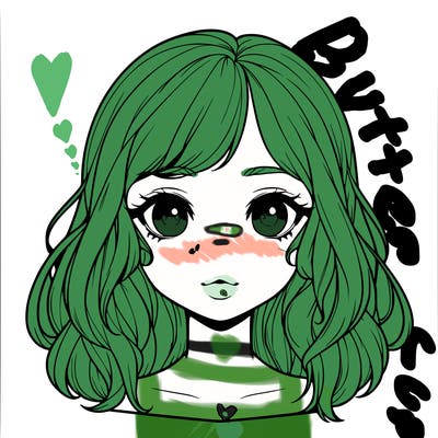 realistic girl with cute hair and lips