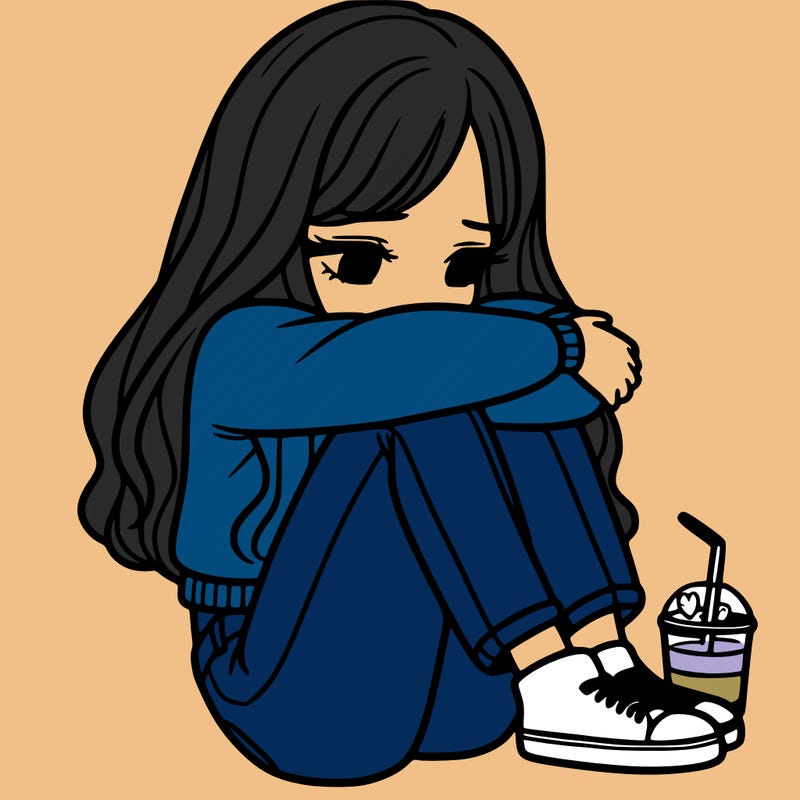 a girl  after a breakup