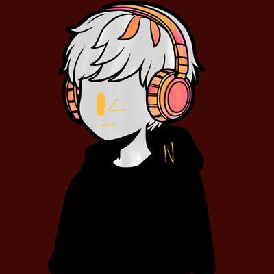 boy with white hoodie and headphones