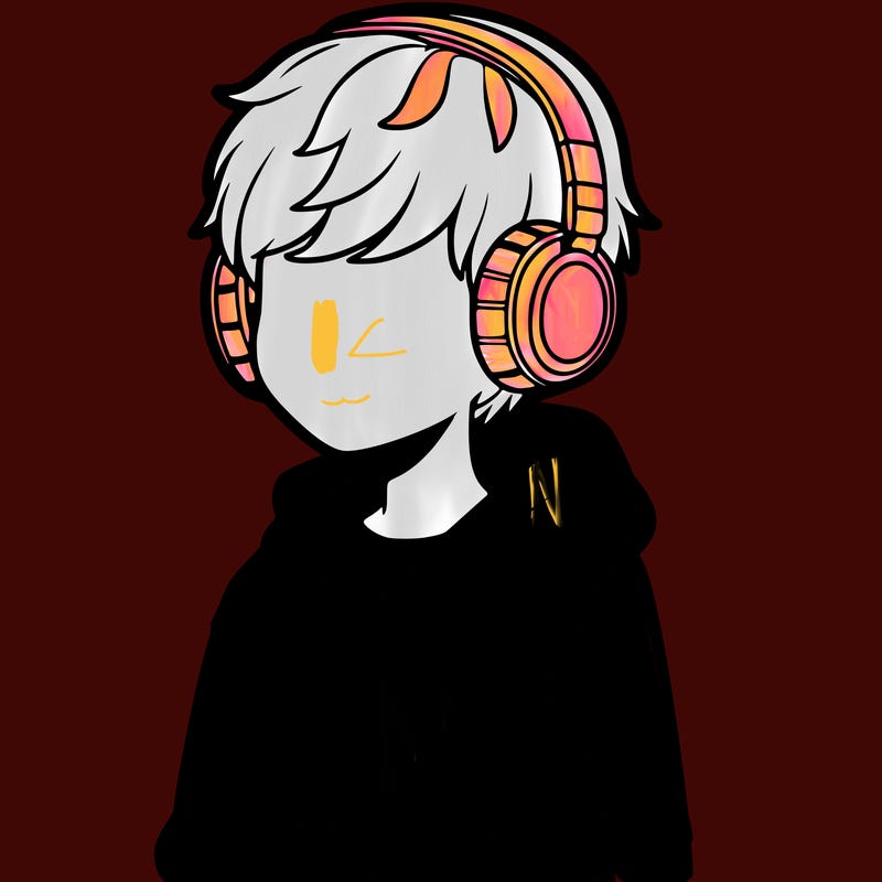 boy with white hoodie and headphones