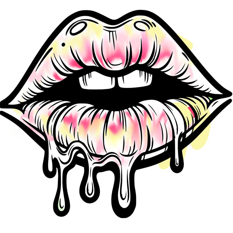 lips that look realistic and drip