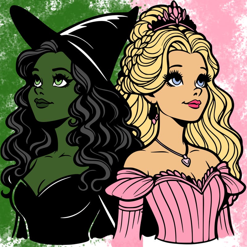 'elphaba and glinda (realistic)