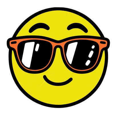 emoji with sunglasses