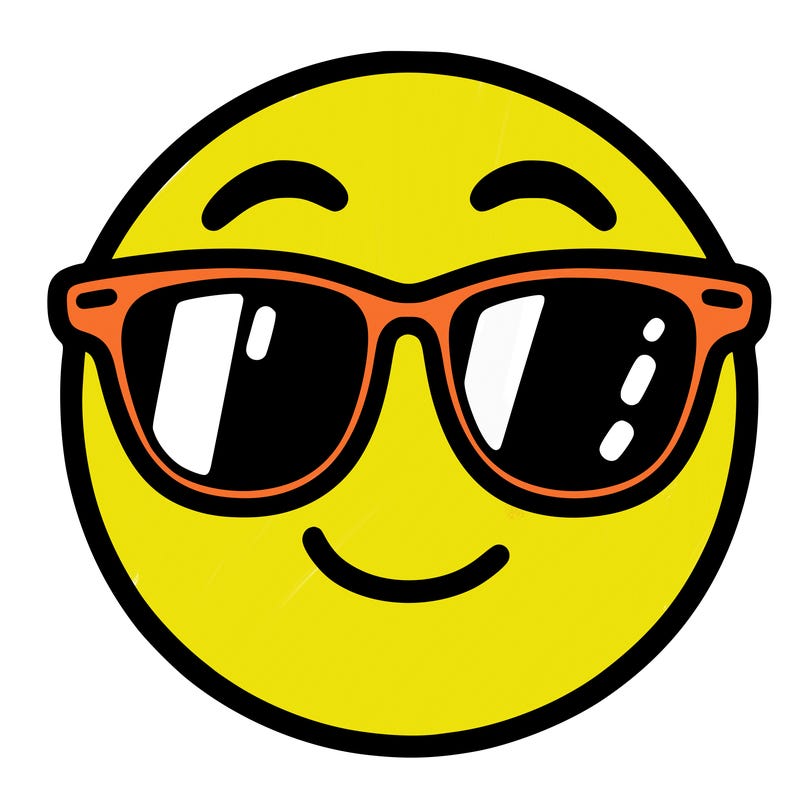 emoji with sunglasses
