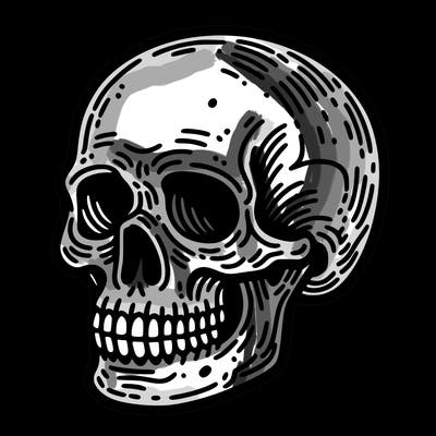 a alive skul