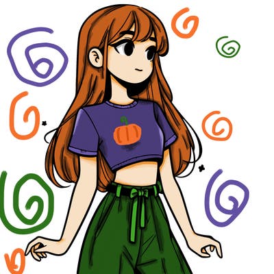 girl in a cute crop top