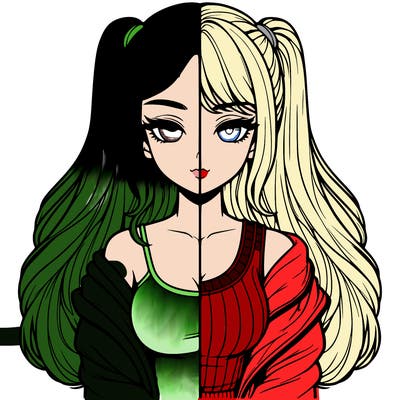 realistic girl split