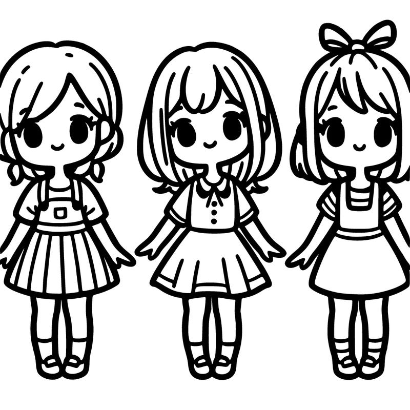 three girls