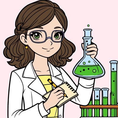a female scientist
