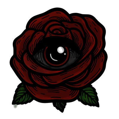 rose with a eye