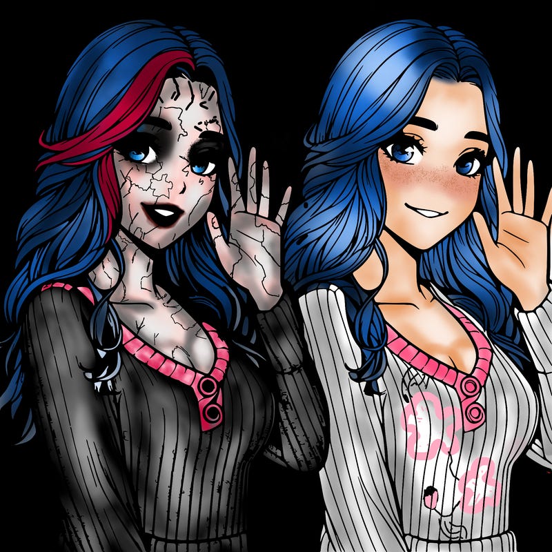 realistic pretty girl waving at her friend