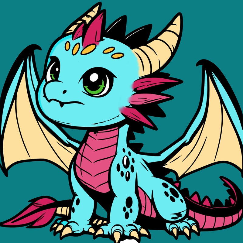 fierce baby night dragon