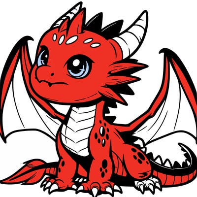 fierce baby night dragon