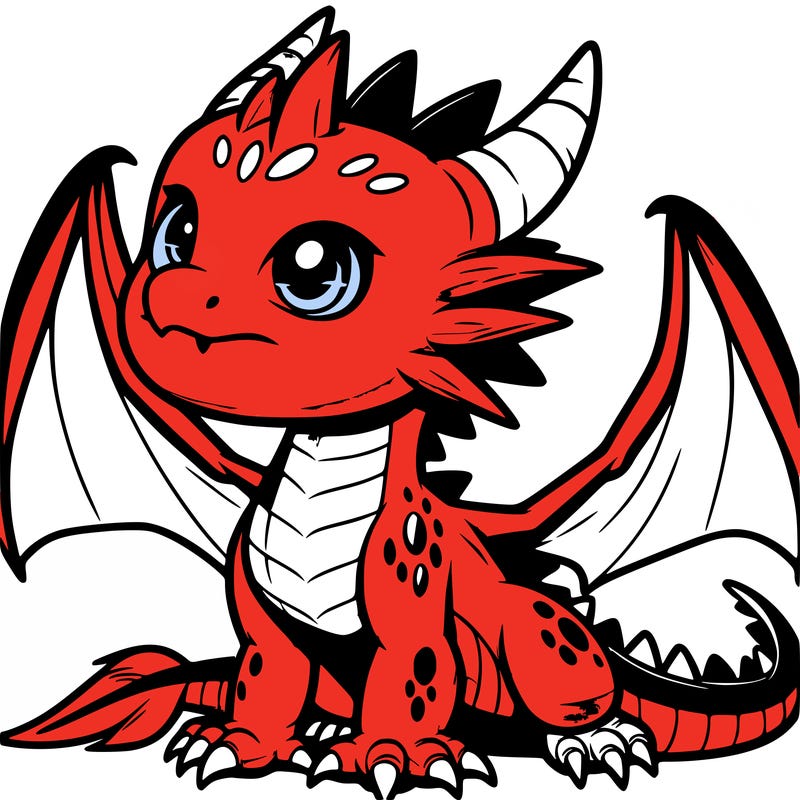 fierce baby night dragon