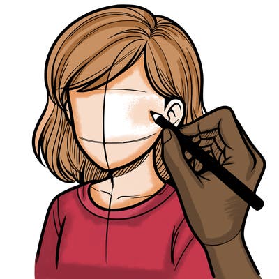 drawing a realistic person