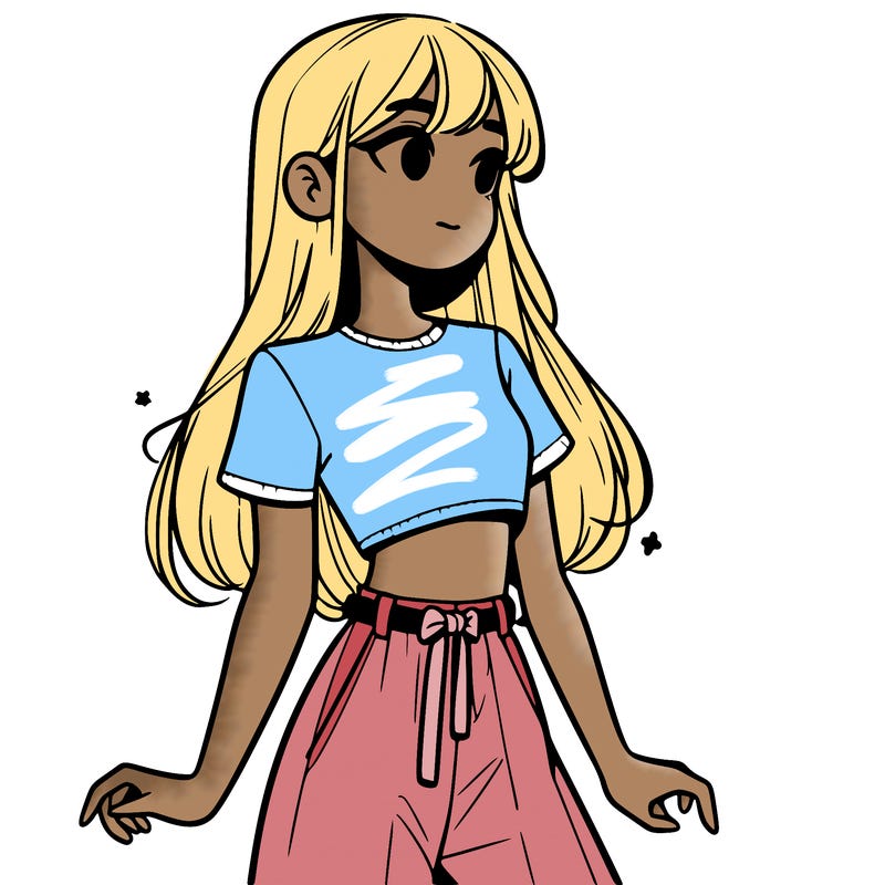 girl in a cute crop top