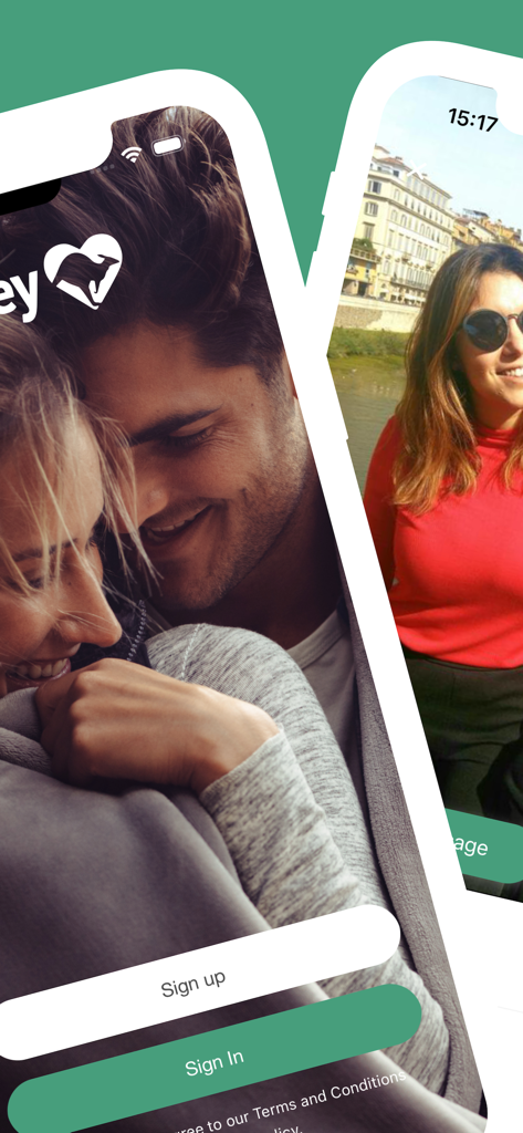 Steley - Steleyアプリのサインアップ画面と、携帯電話上のユーザープロフィール