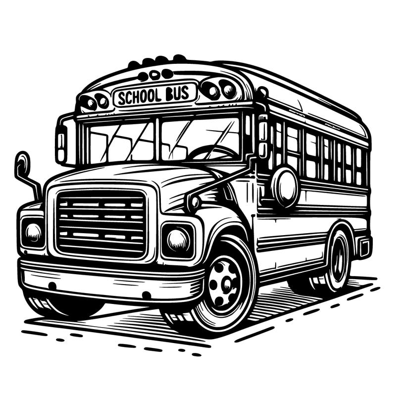 school bus realistic