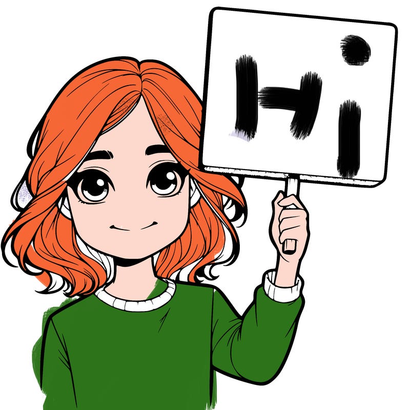 realistic girl holding up a sign