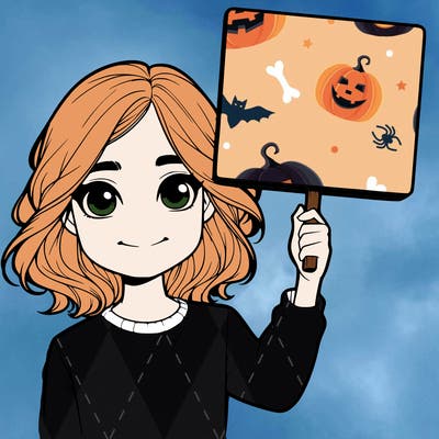 realistic girl holding up a sign