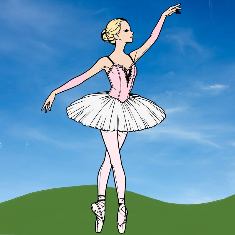 realistic ballerina