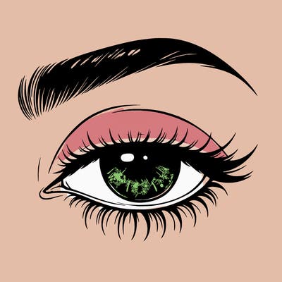 eye closed realistic