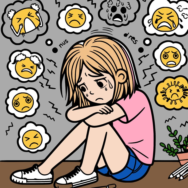 girl struggling with anxiety