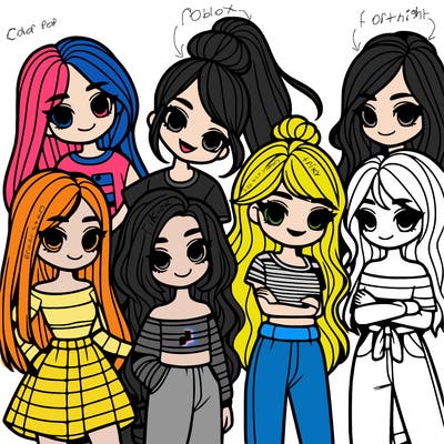 group of girls
