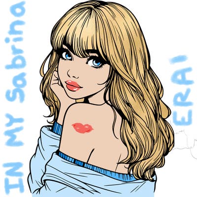 realistic girl with bangs looking over her shoulder