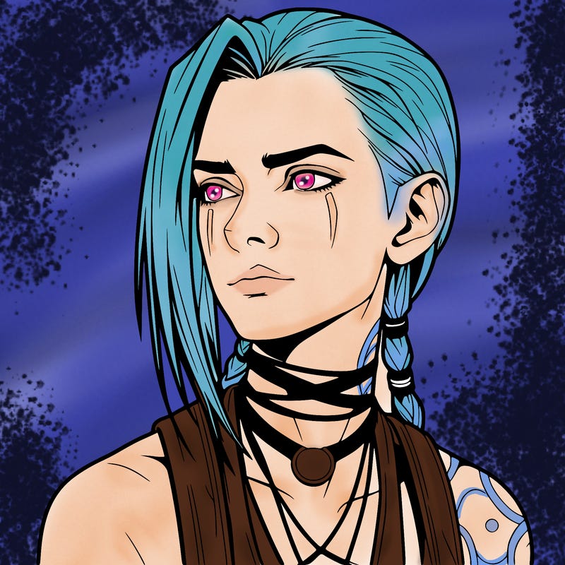 jinx from arcane realistic