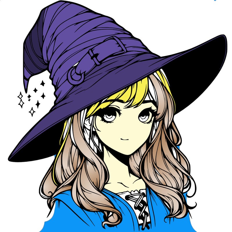 realistic hat girl wizard