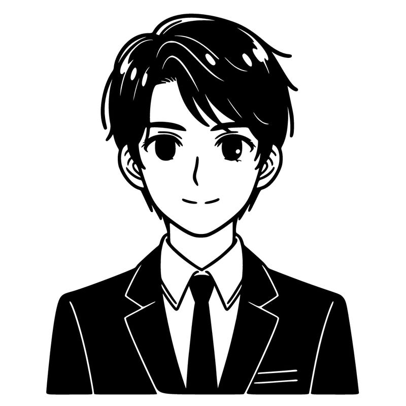 man with black hair and a suit