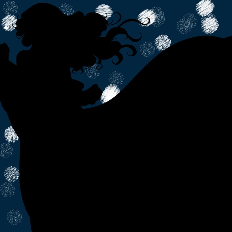 realistic woman in dress flowing the the wind