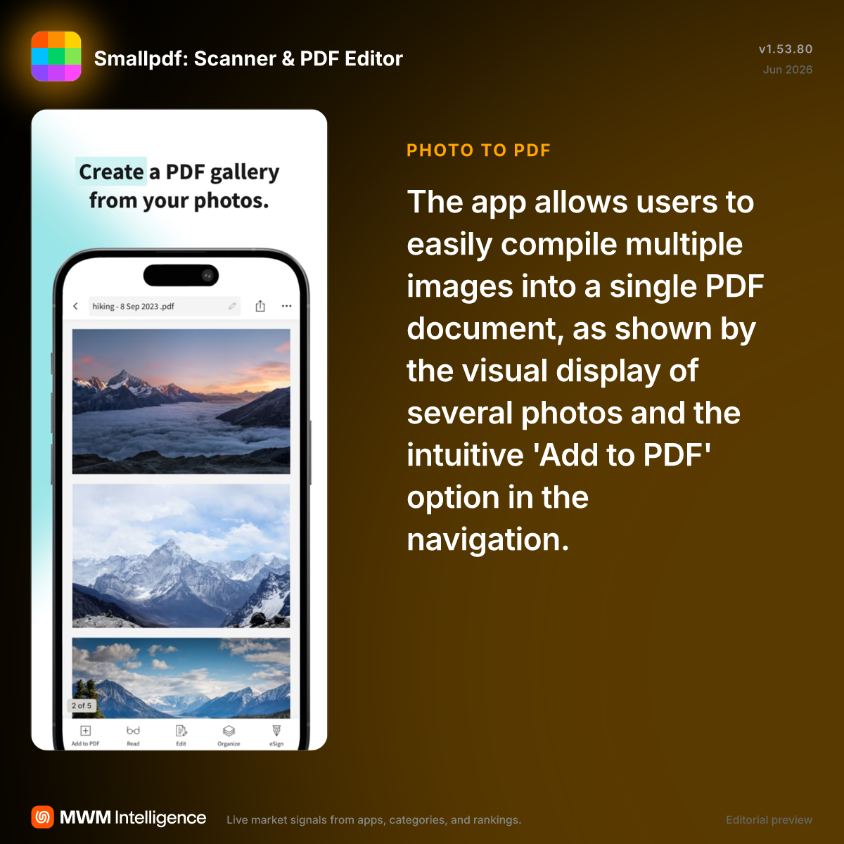 Smallpdf: Scanner & PDF Editor - Productivity App | MWM