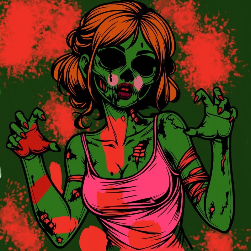 realistic zombie girl