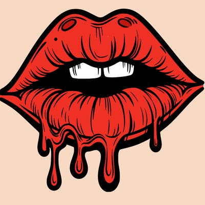 lips that look realistic and drip