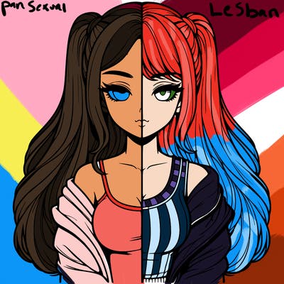 realistic girl split