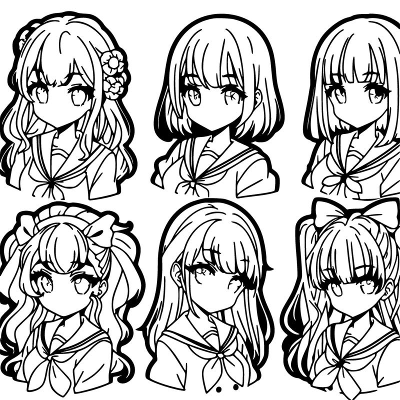 girls that look different anime